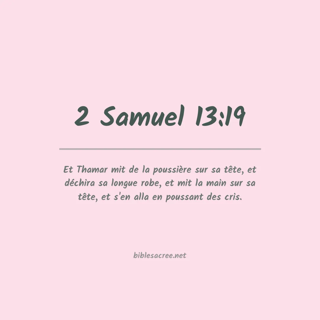 2 Samuel - 13:19