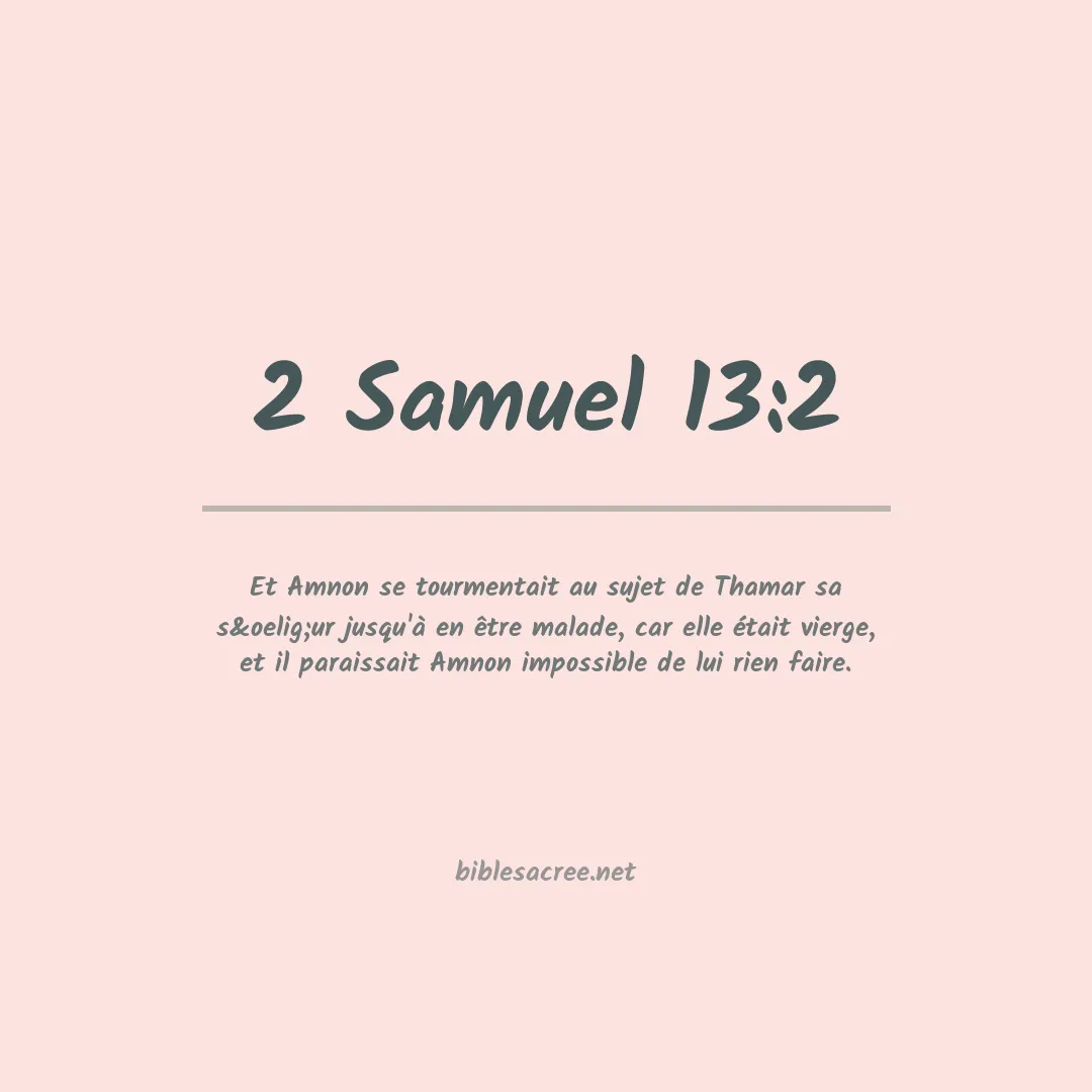 2 Samuel - 13:2