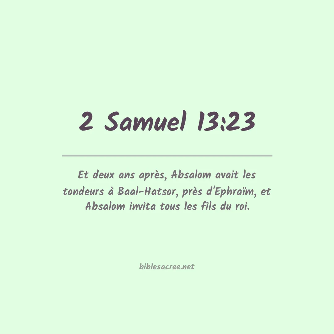 2 Samuel - 13:23