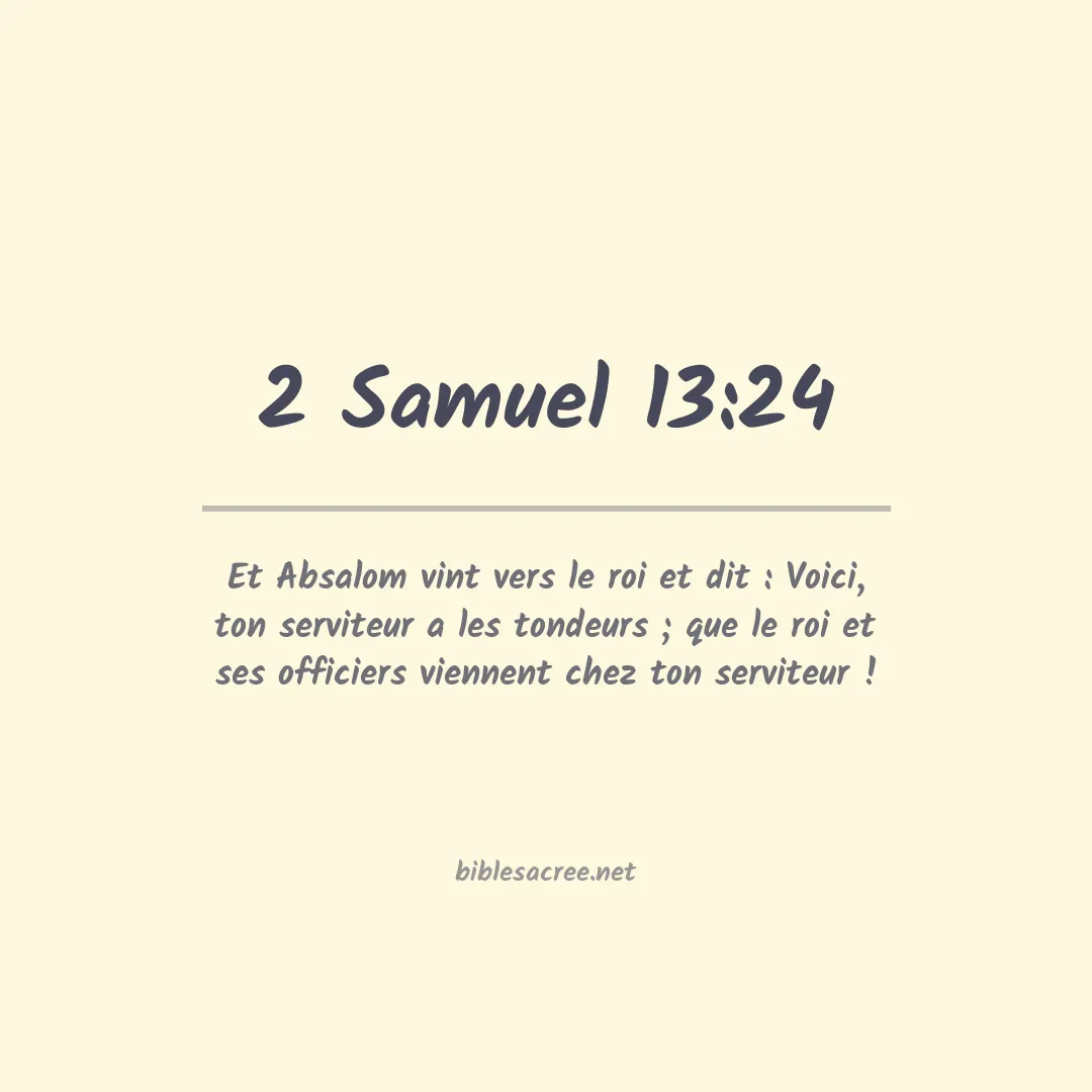 2 Samuel - 13:24