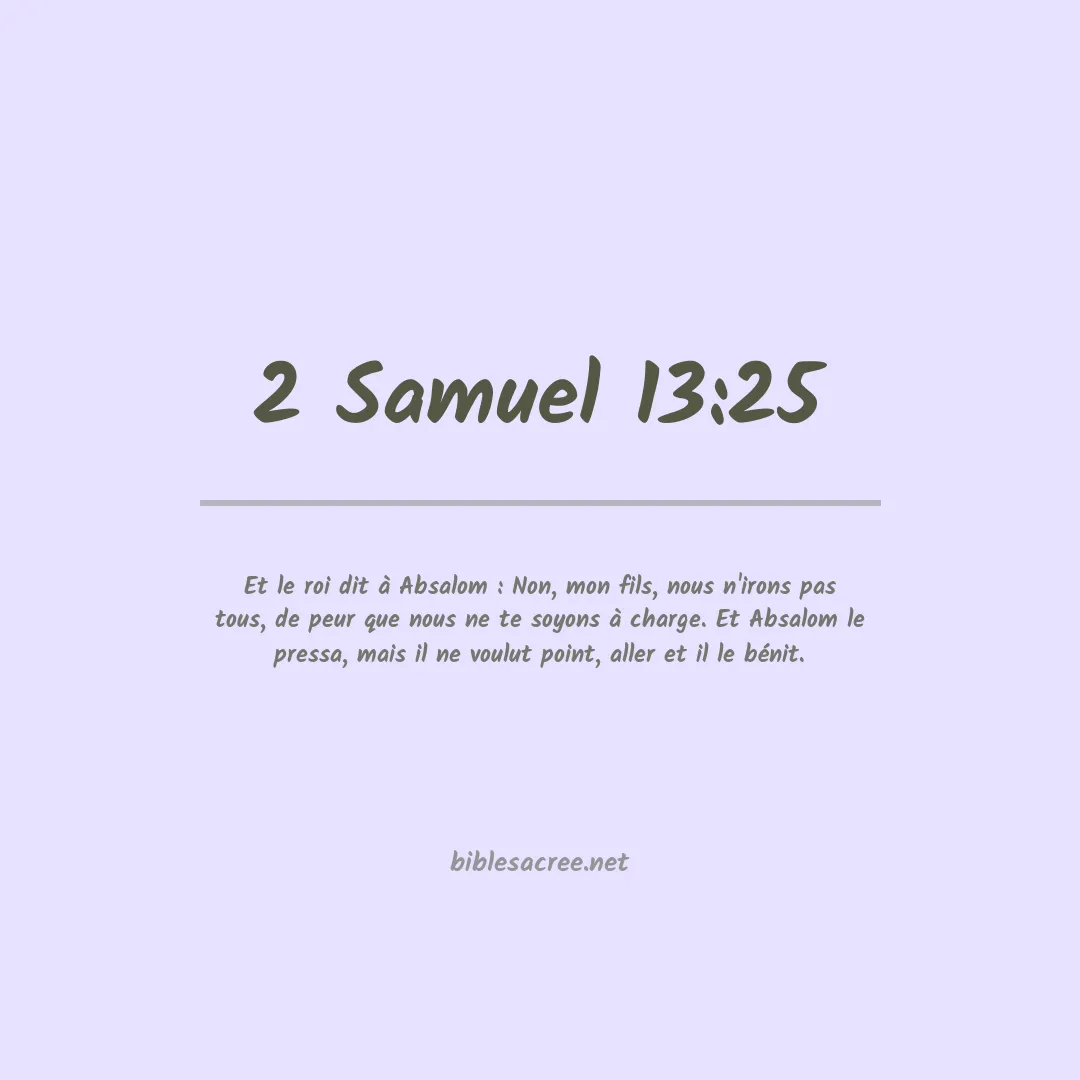 2 Samuel - 13:25