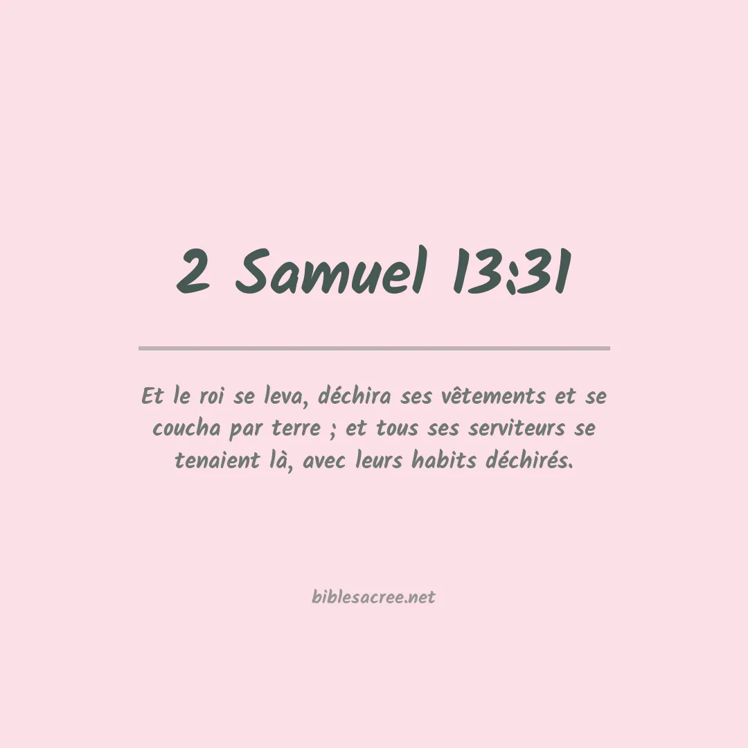 2 Samuel - 13:31
