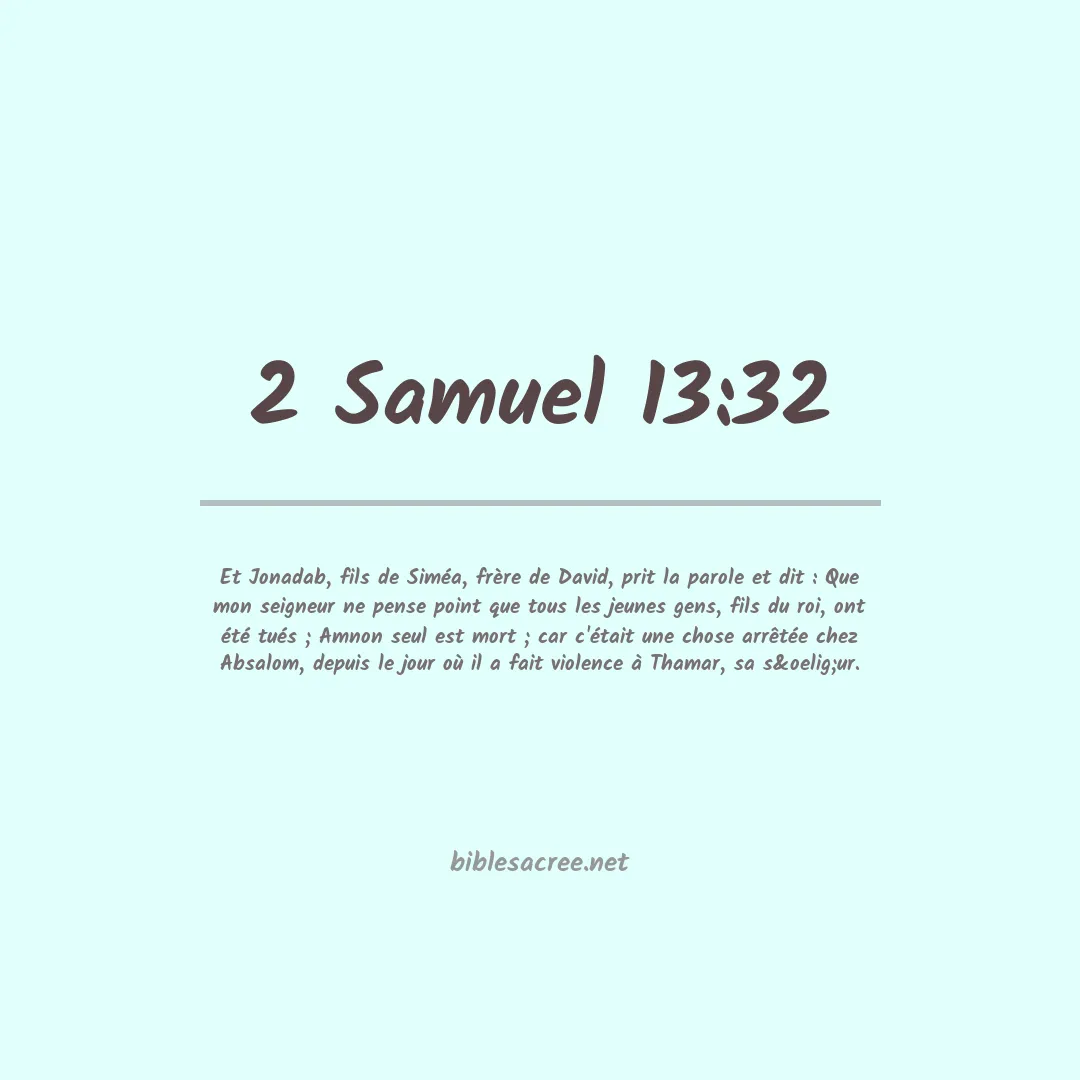 2 Samuel - 13:32