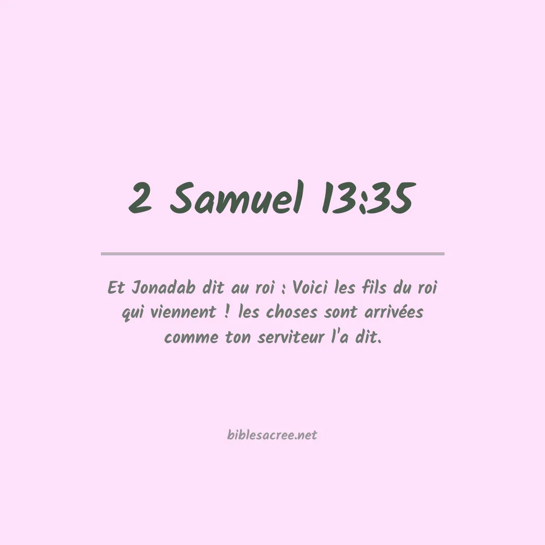 2 Samuel - 13:35