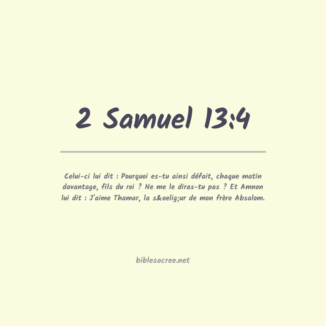 2 Samuel - 13:4