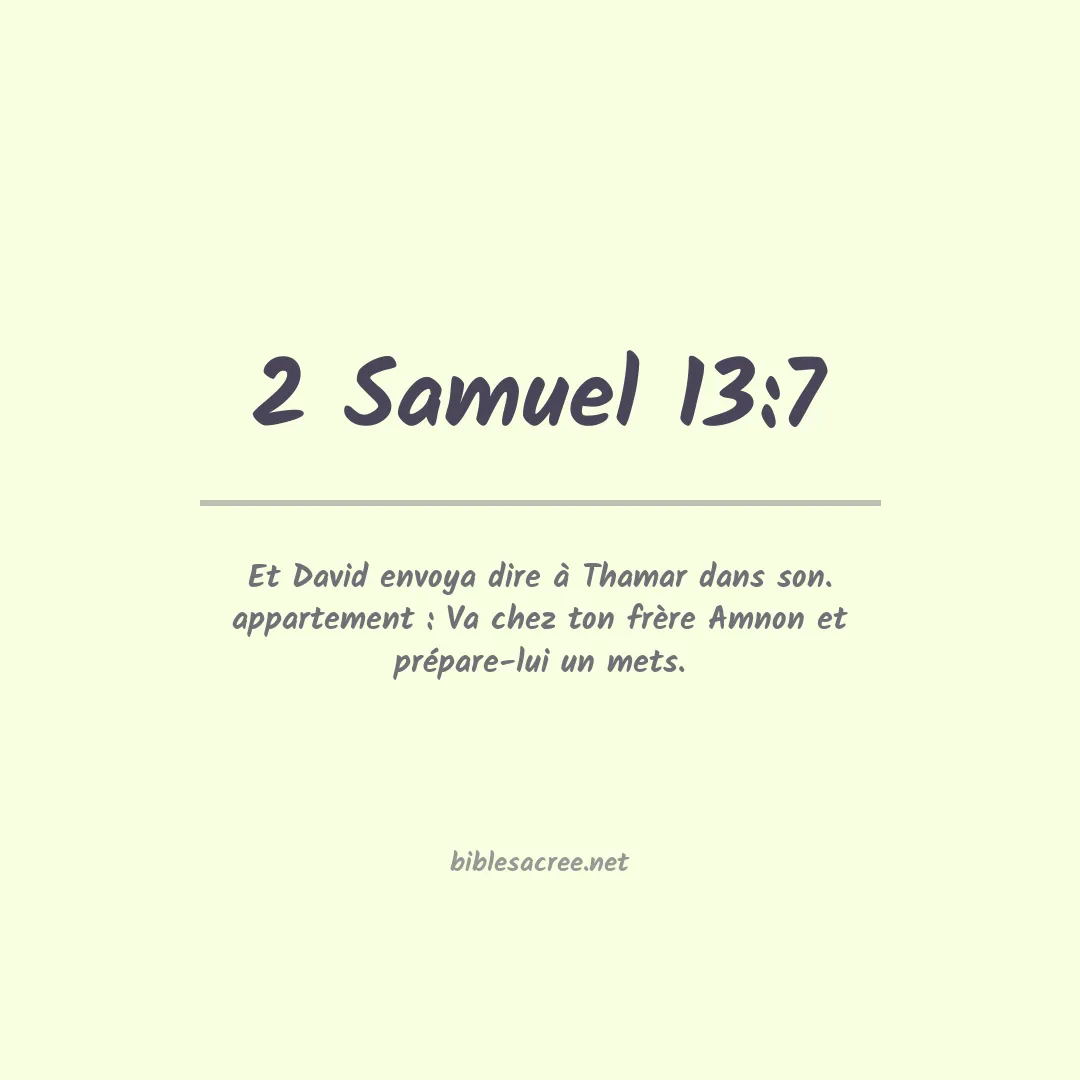 2 Samuel - 13:7