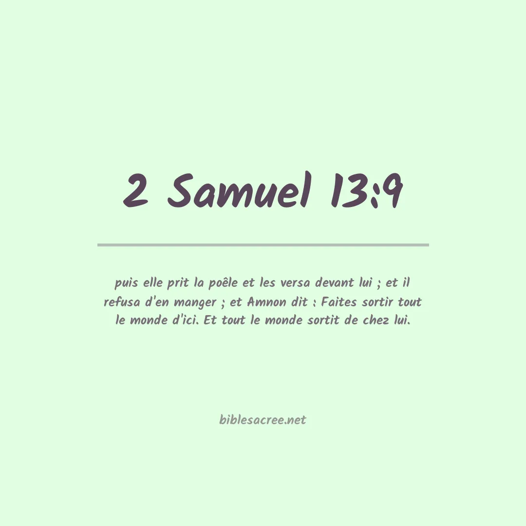 2 Samuel - 13:9