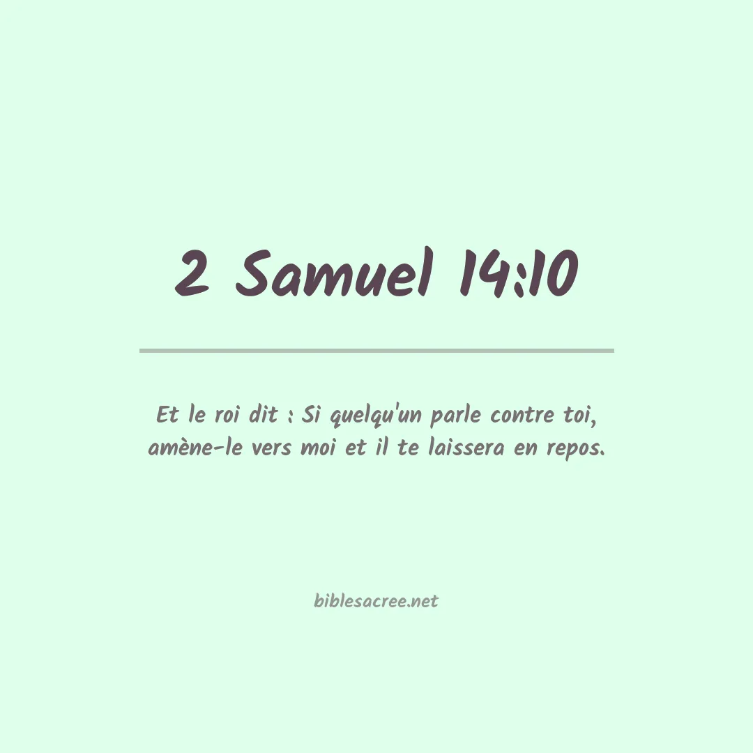 2 Samuel - 14:10