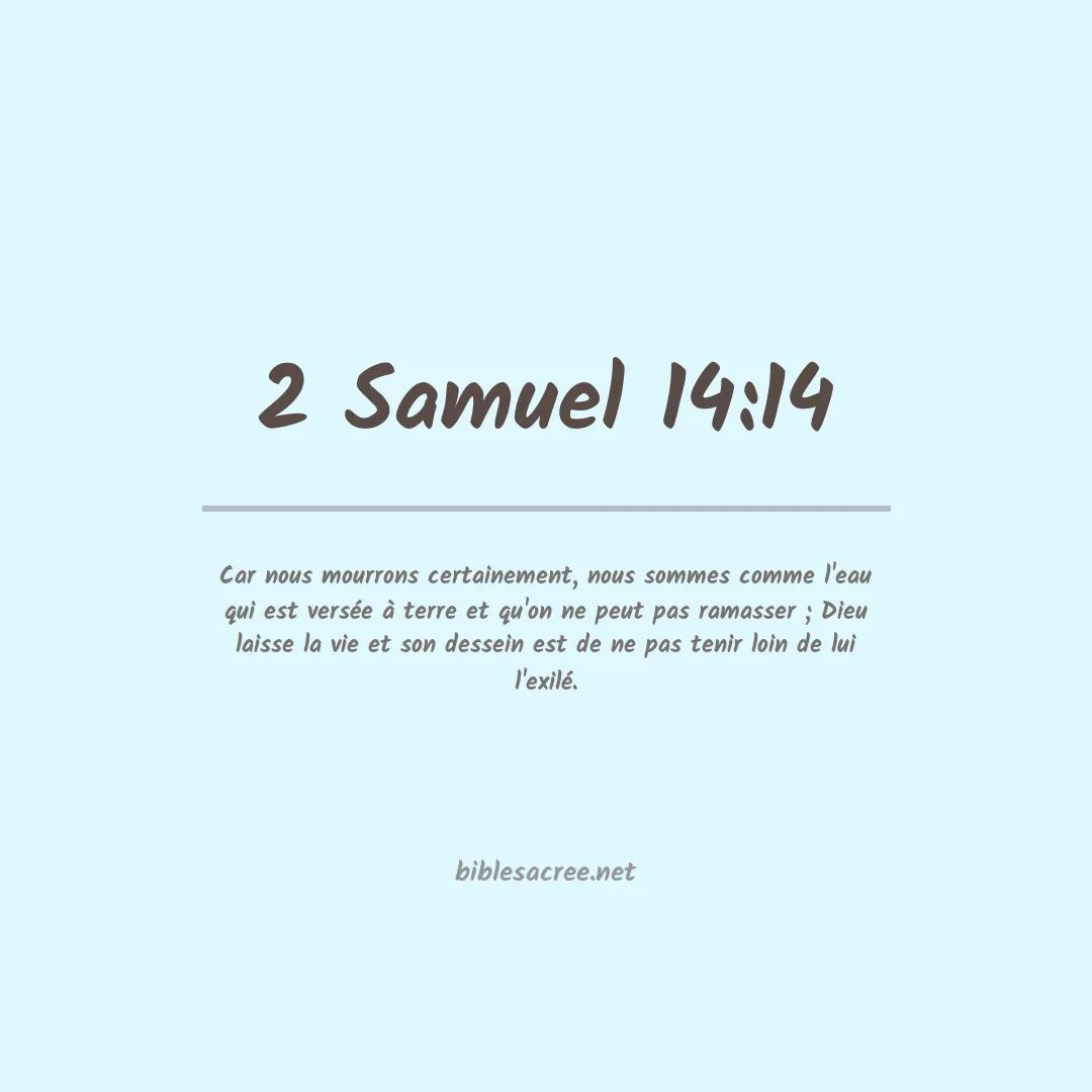2 Samuel - 14:14