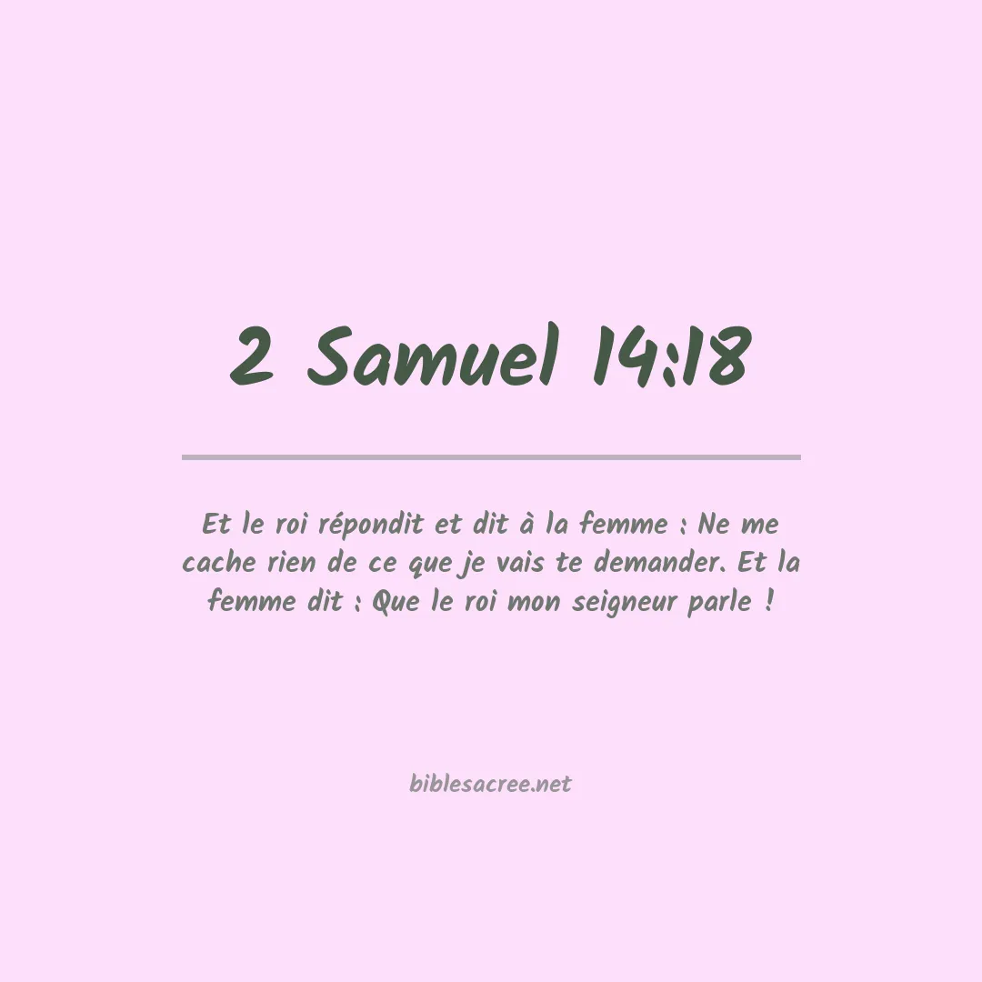 2 Samuel - 14:18