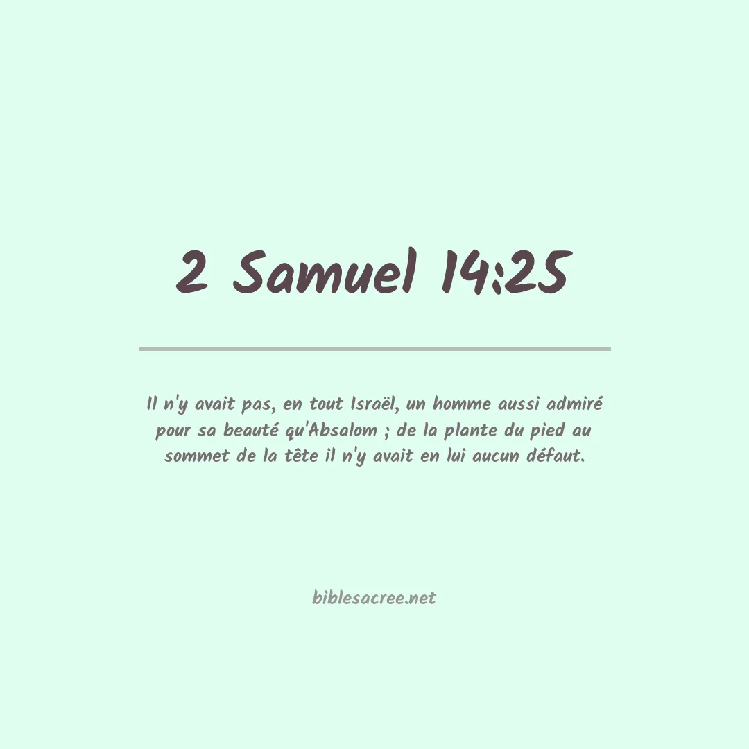 2 Samuel - 14:25