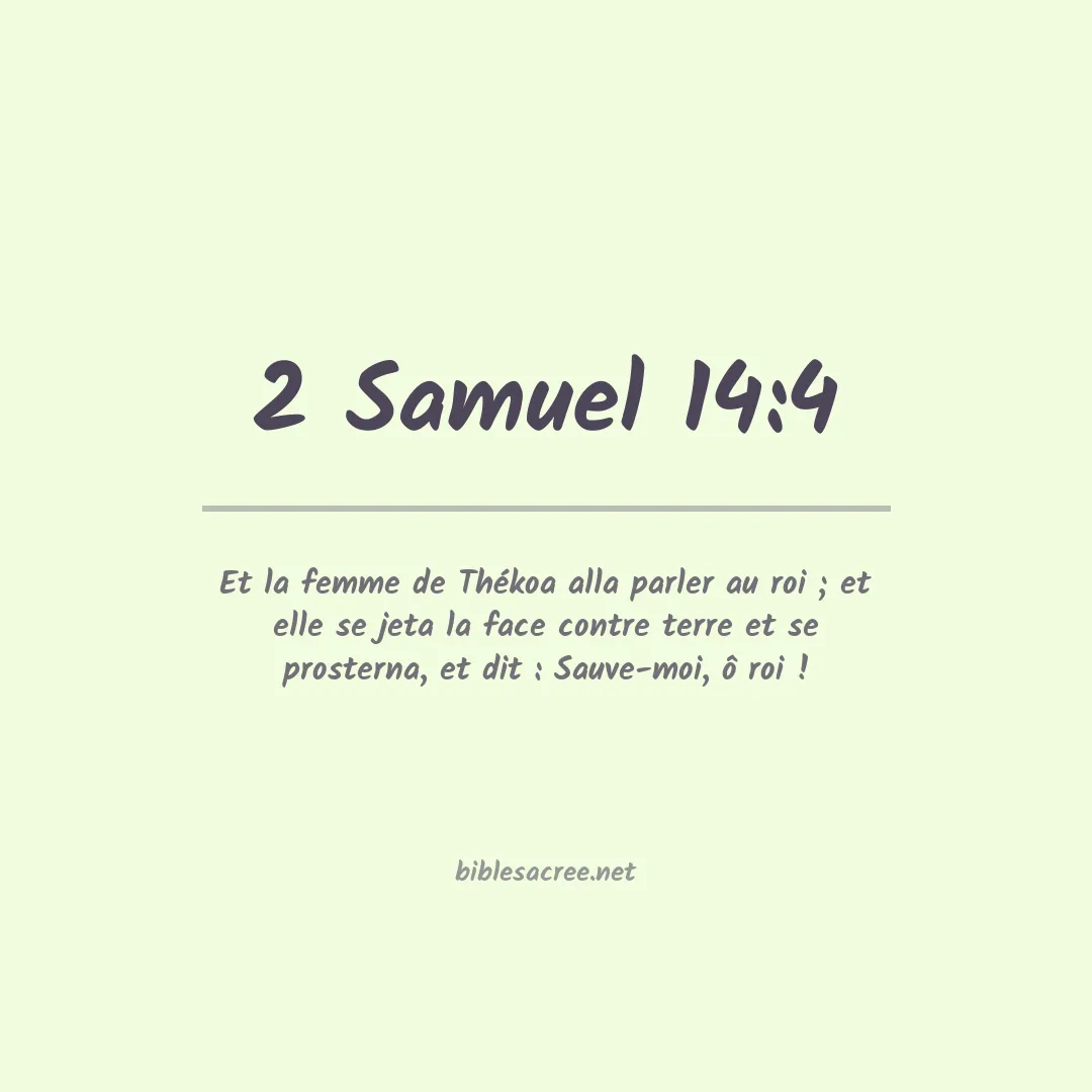 2 Samuel - 14:4
