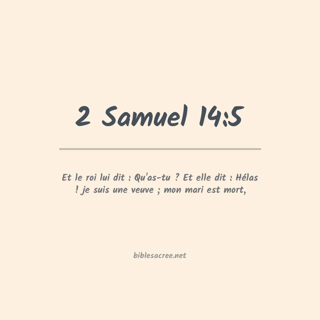 2 Samuel - 14:5