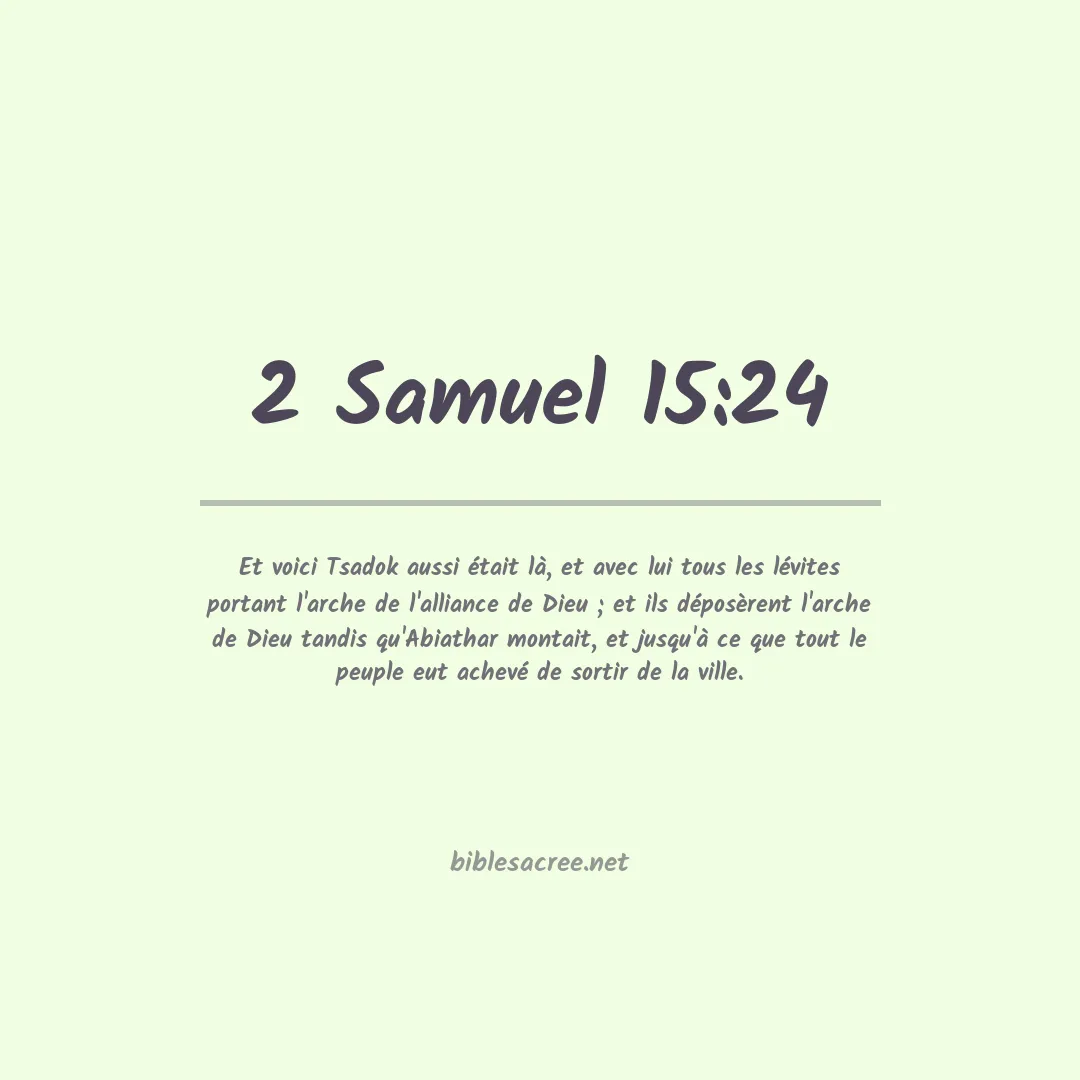 2 Samuel - 15:24