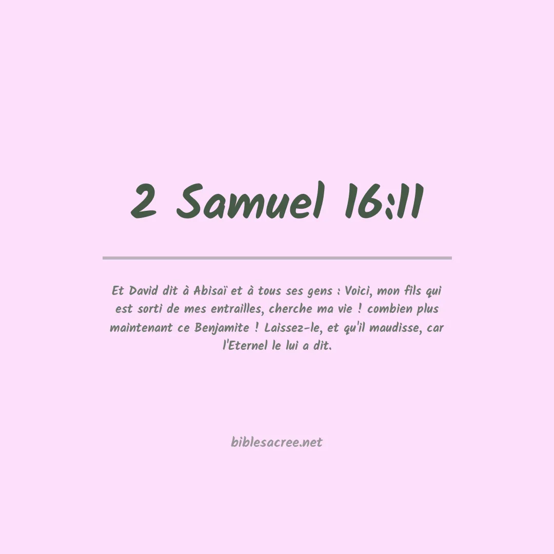 2 Samuel - 16:11