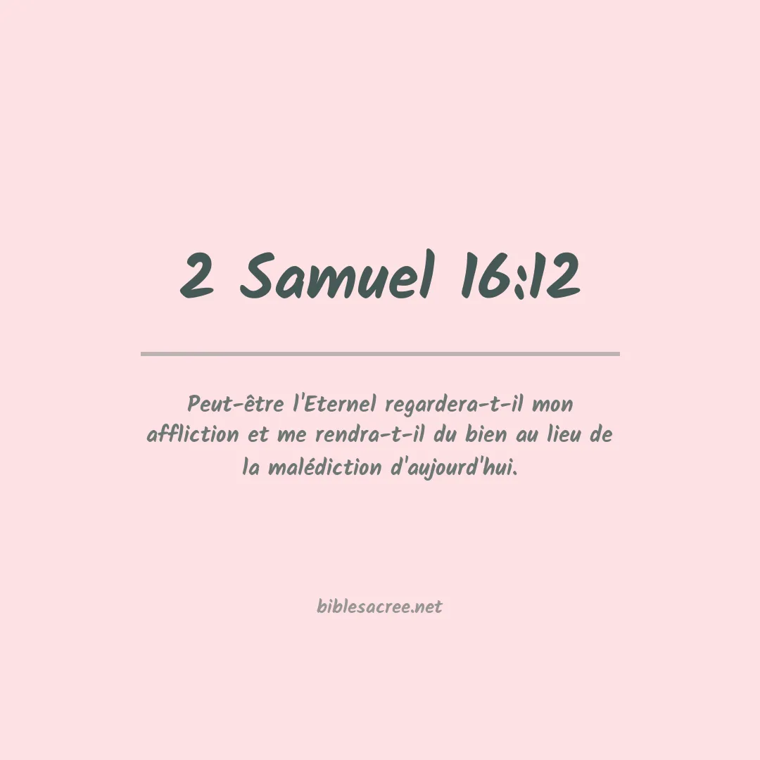 2 Samuel - 16:12