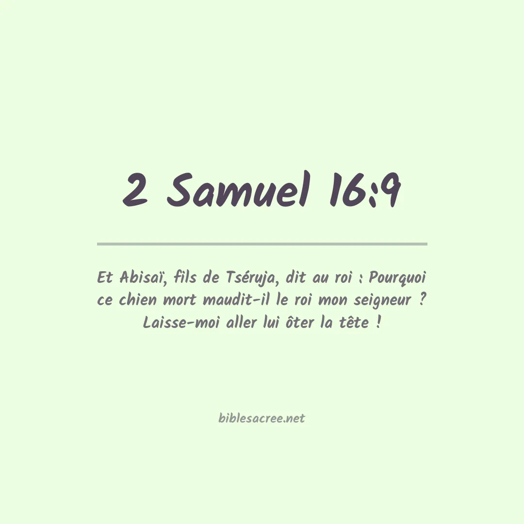 2 Samuel - 16:9