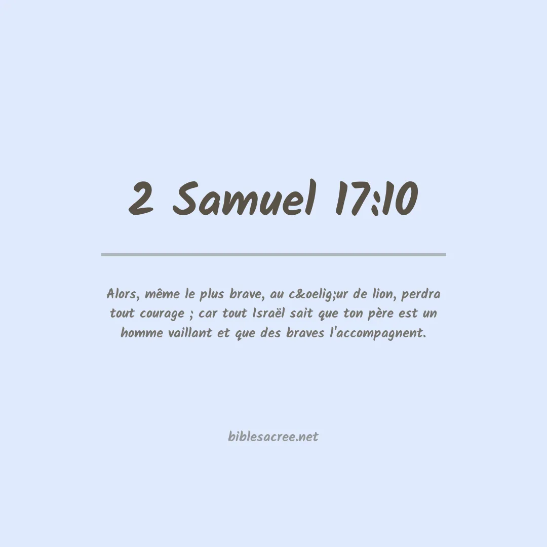 2 Samuel - 17:10