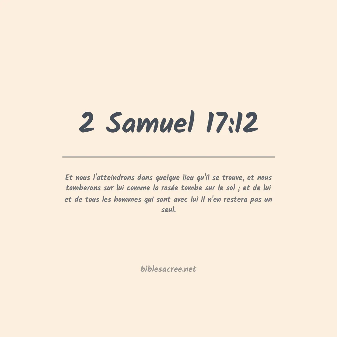 2 Samuel - 17:12