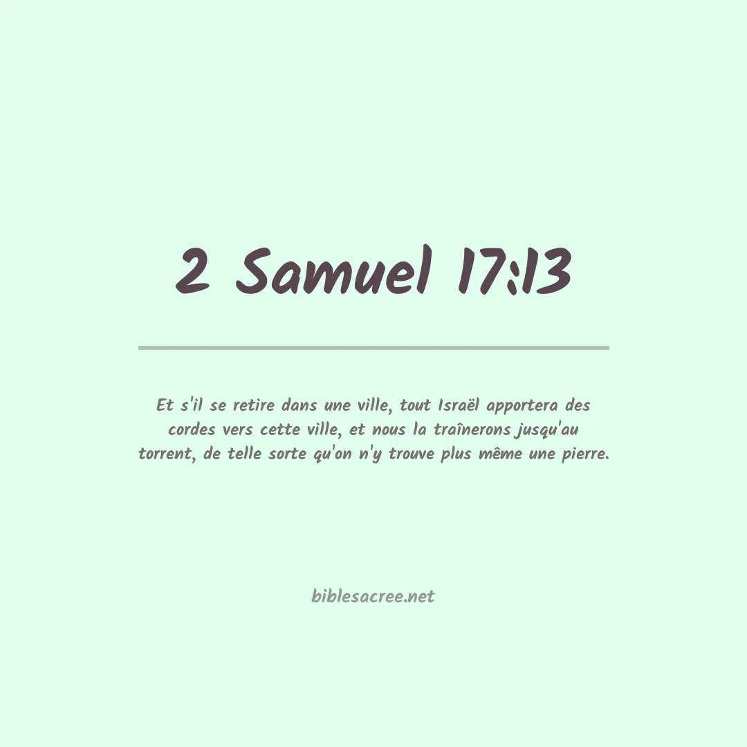 2 Samuel - 17:13