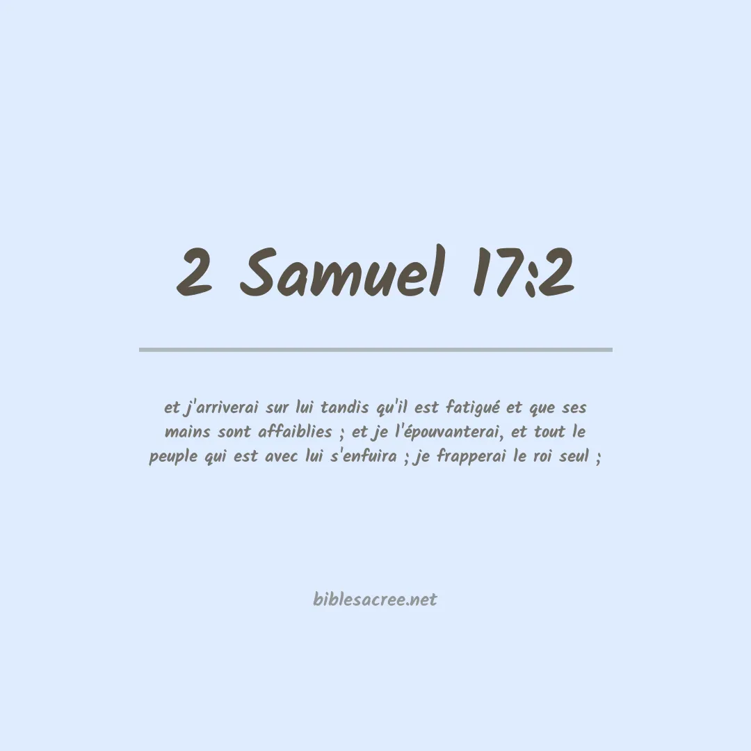 2 Samuel - 17:2