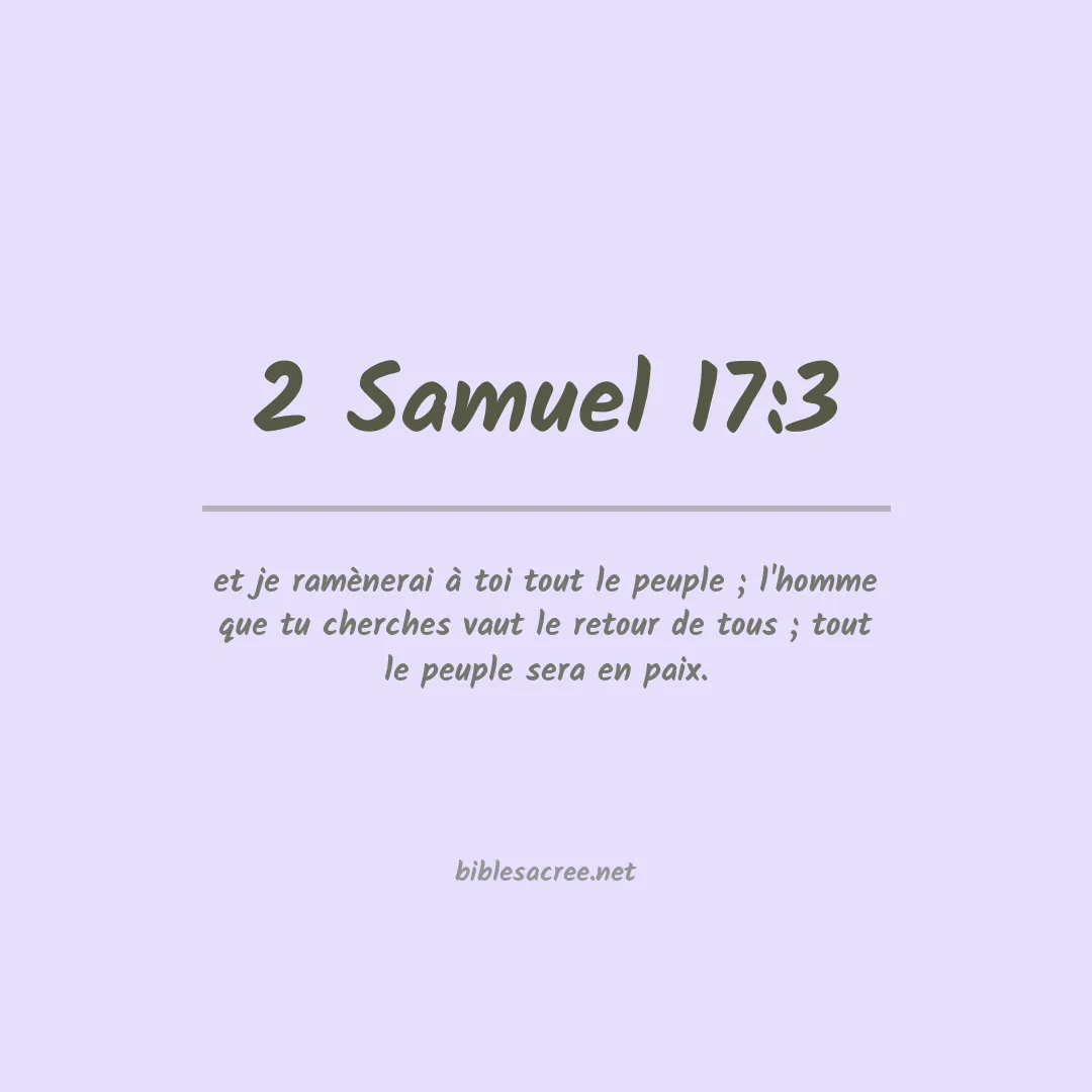 2 Samuel - 17:3