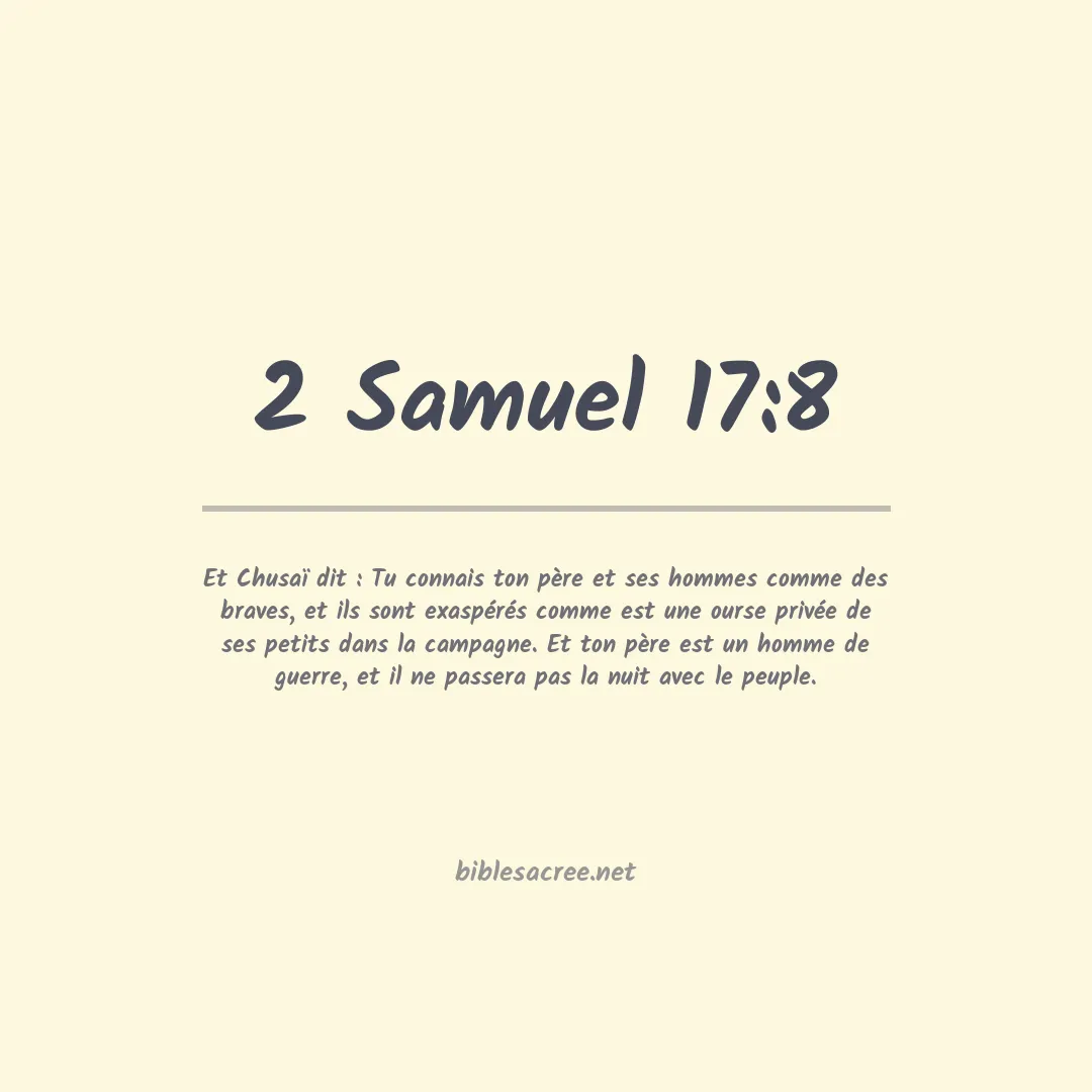2 Samuel - 17:8