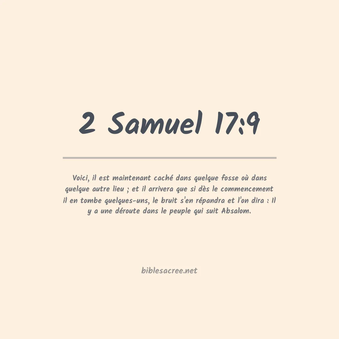 2 Samuel - 17:9
