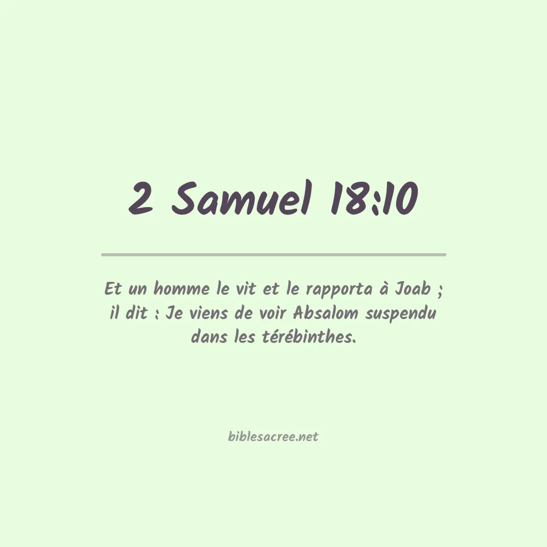 2 Samuel - 18:10