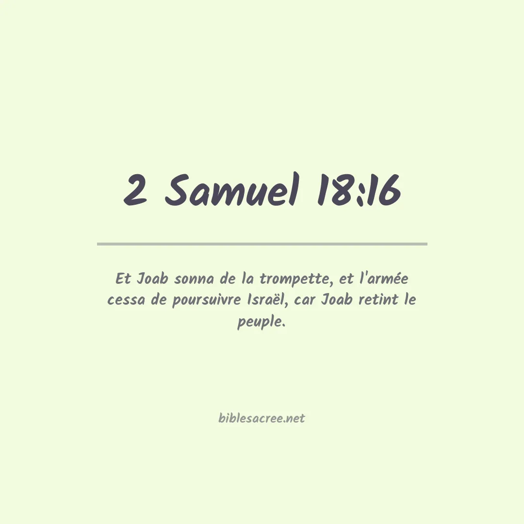 2 Samuel - 18:16