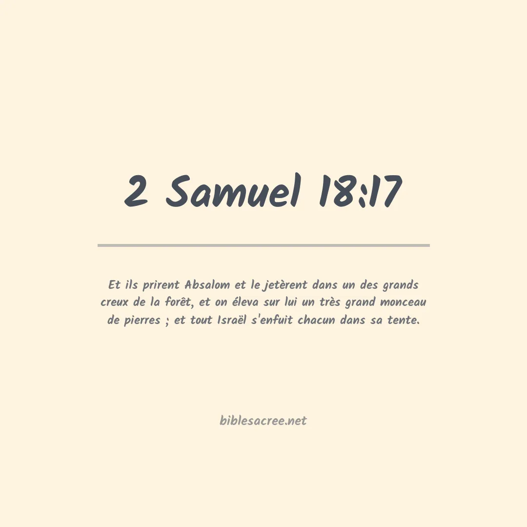 2 Samuel - 18:17