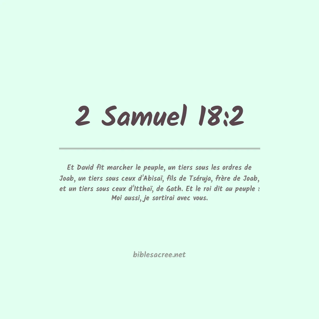 2 Samuel - 18:2