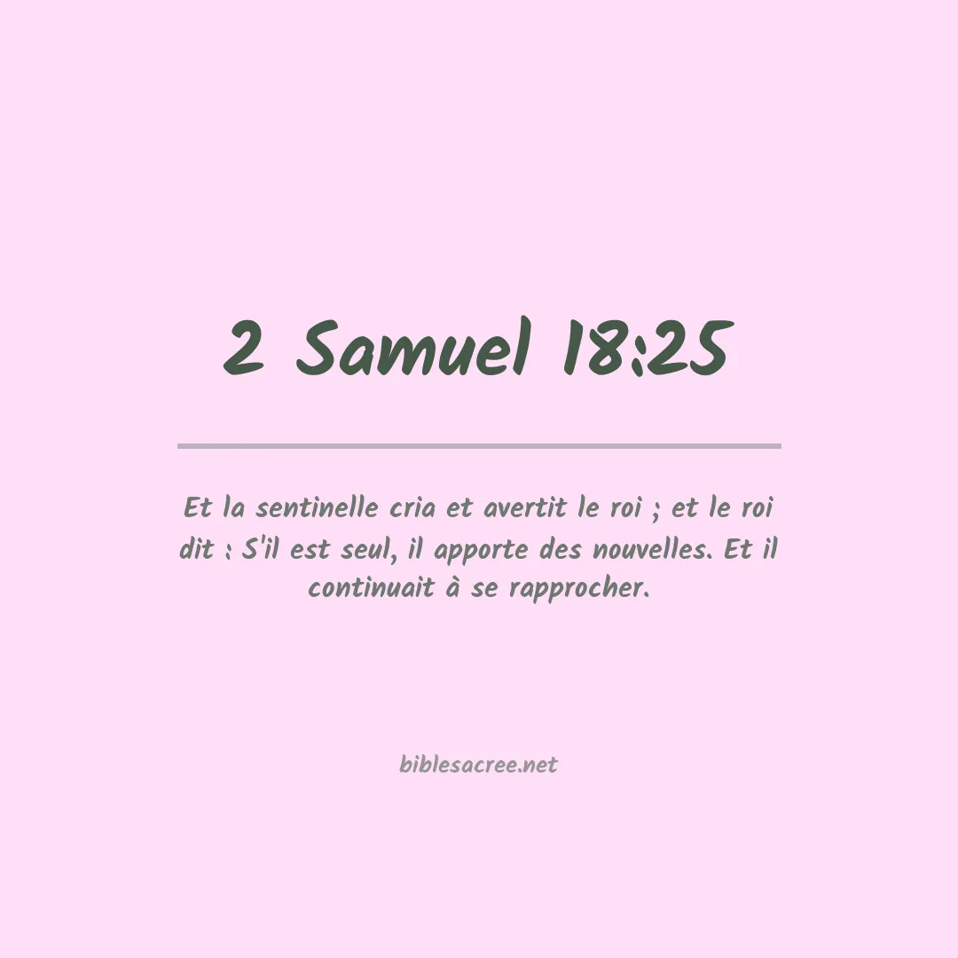 2 Samuel - 18:25