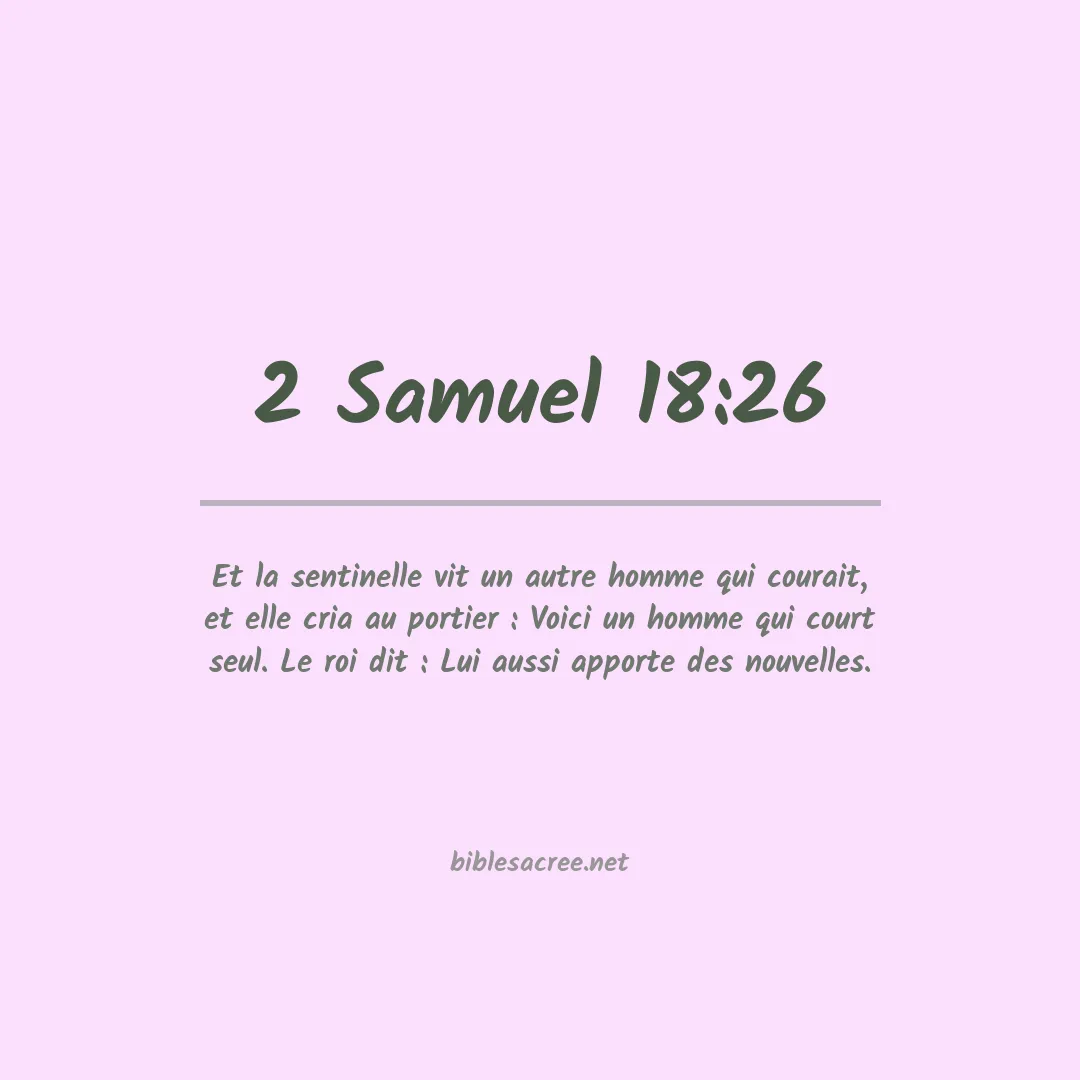 2 Samuel - 18:26