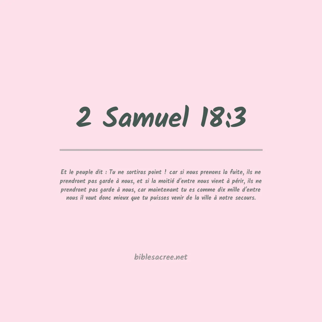 2 Samuel - 18:3