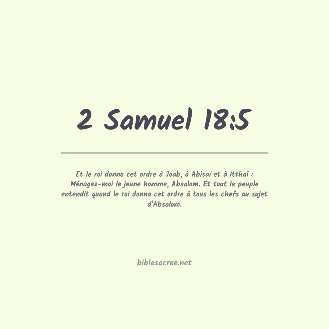 2 Samuel - 18:5