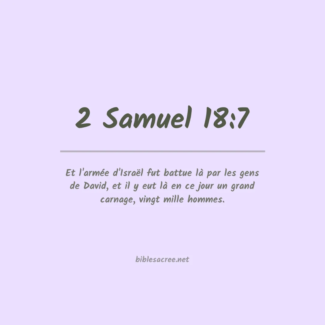 2 Samuel - 18:7