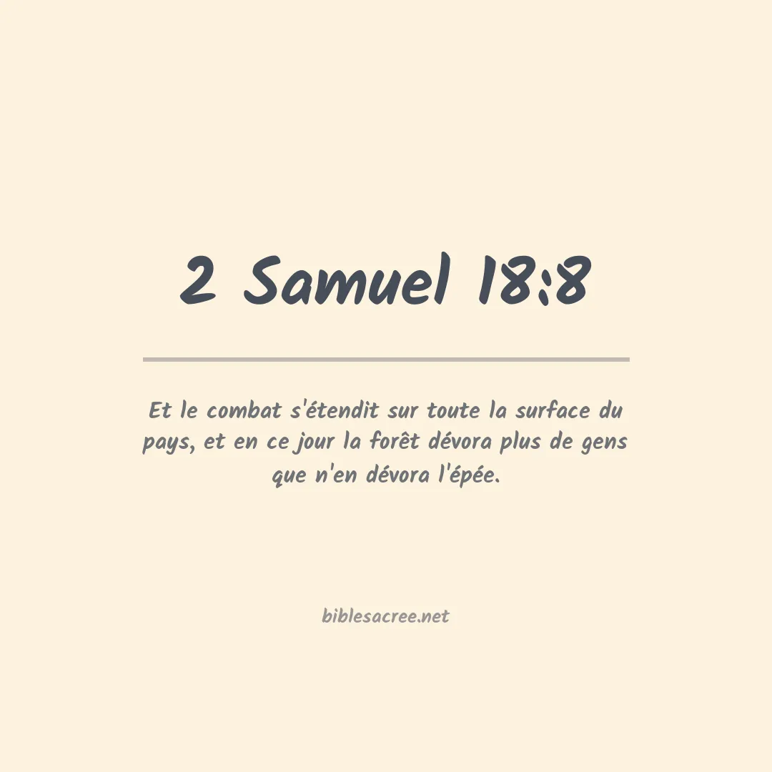 2 Samuel - 18:8