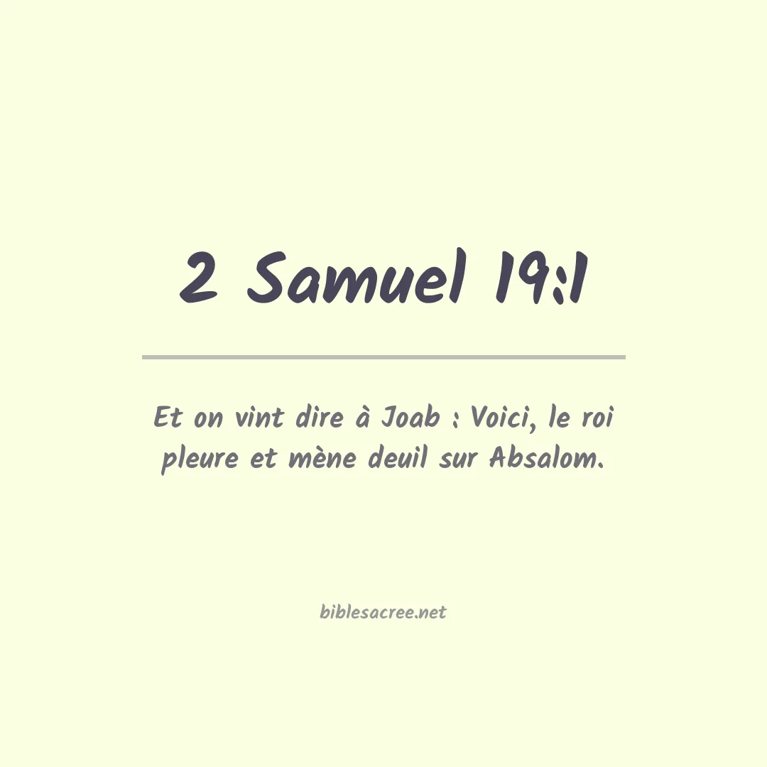 2 Samuel - 19:1