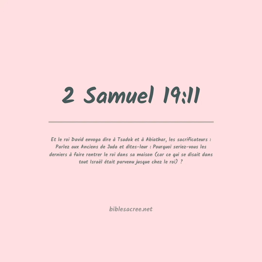 2 Samuel - 19:11