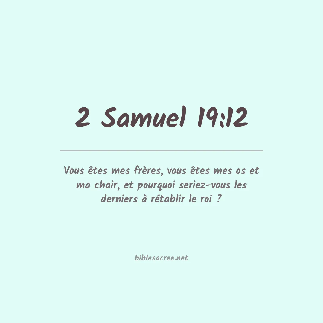 2 Samuel - 19:12