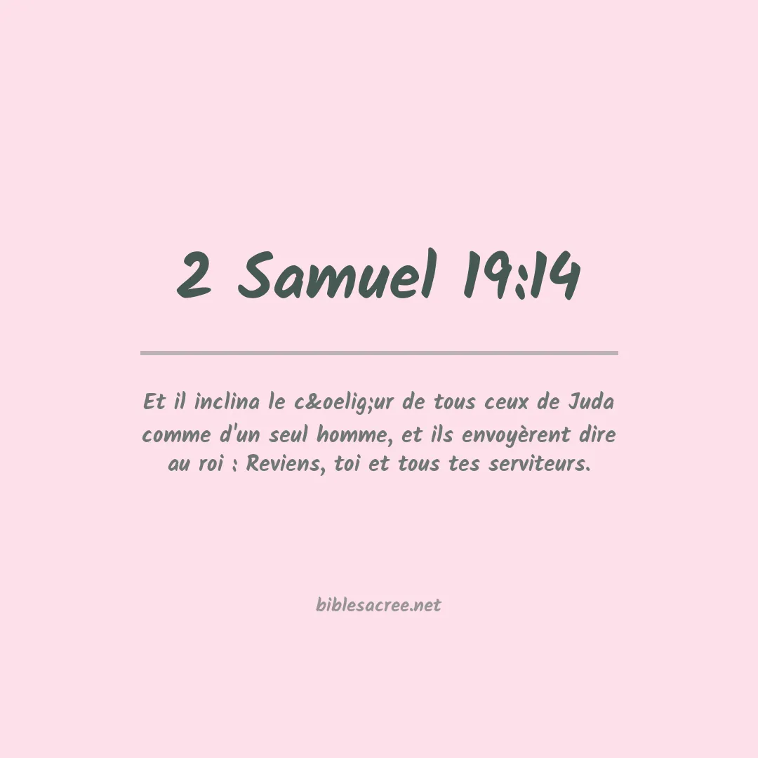 2 Samuel - 19:14