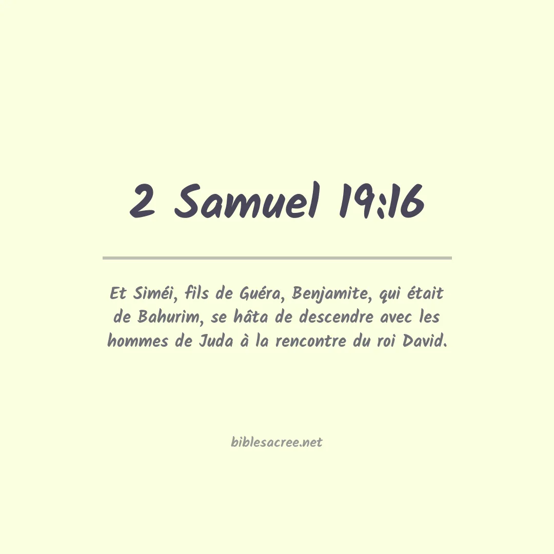 2 Samuel - 19:16