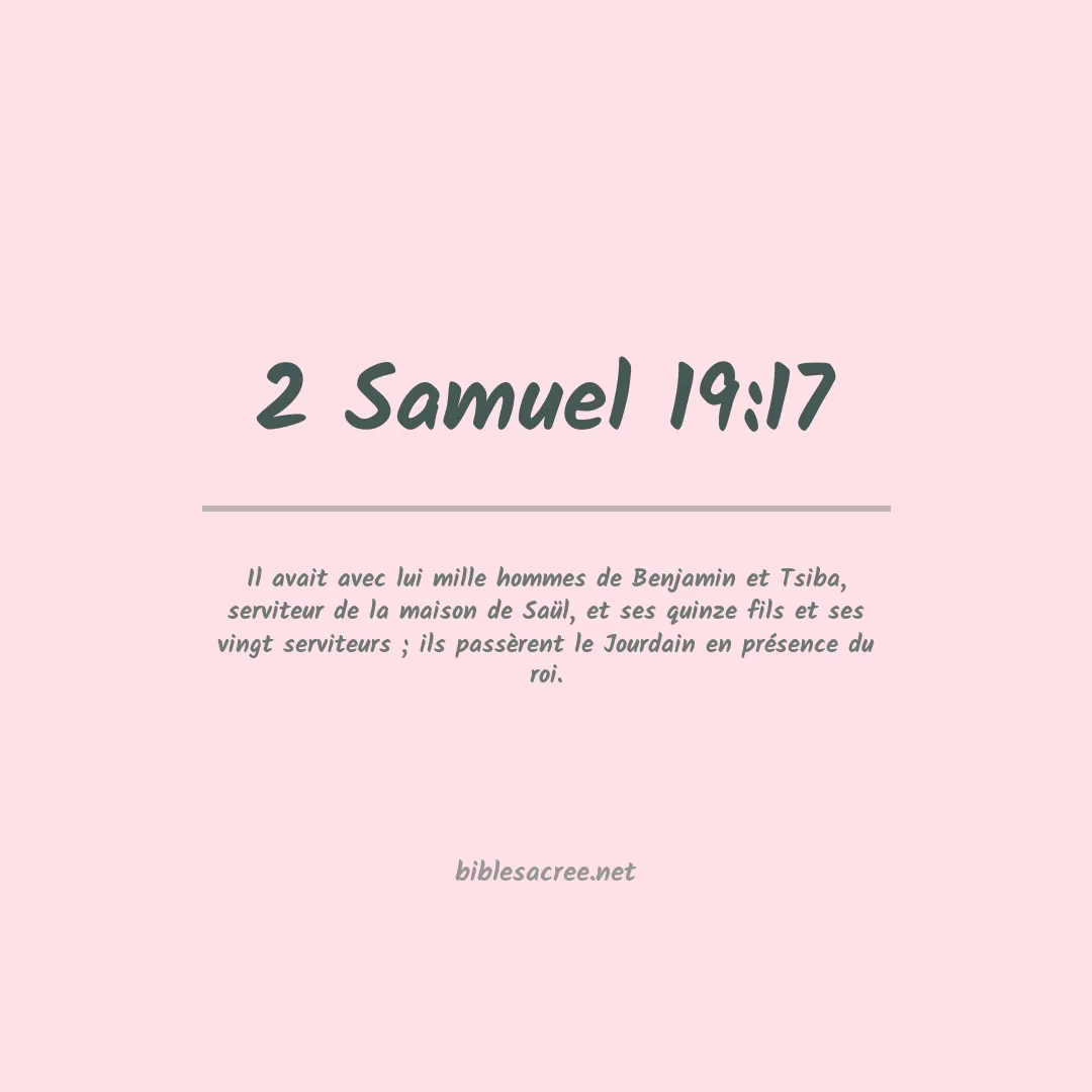 2 Samuel - 19:17