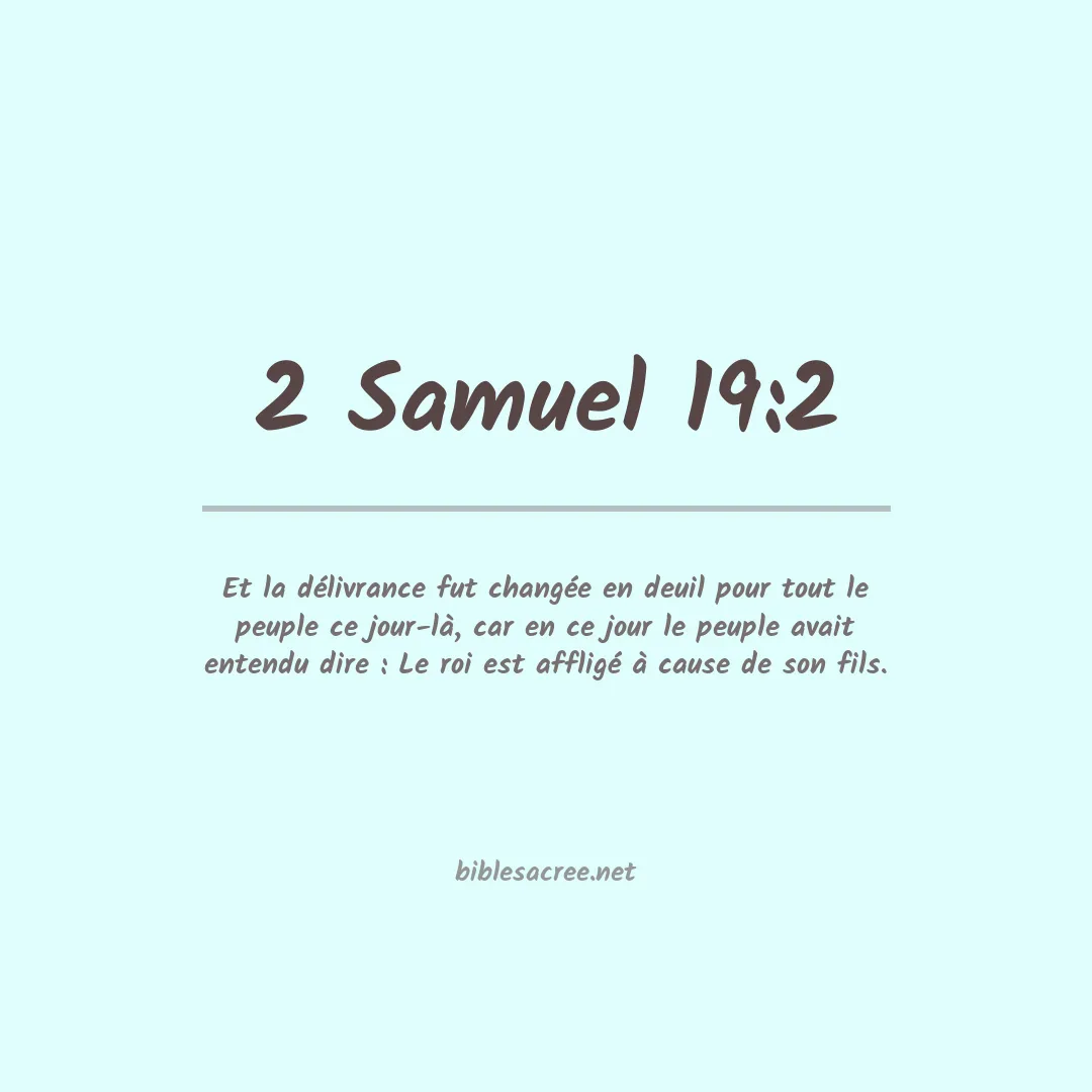 2 Samuel - 19:2