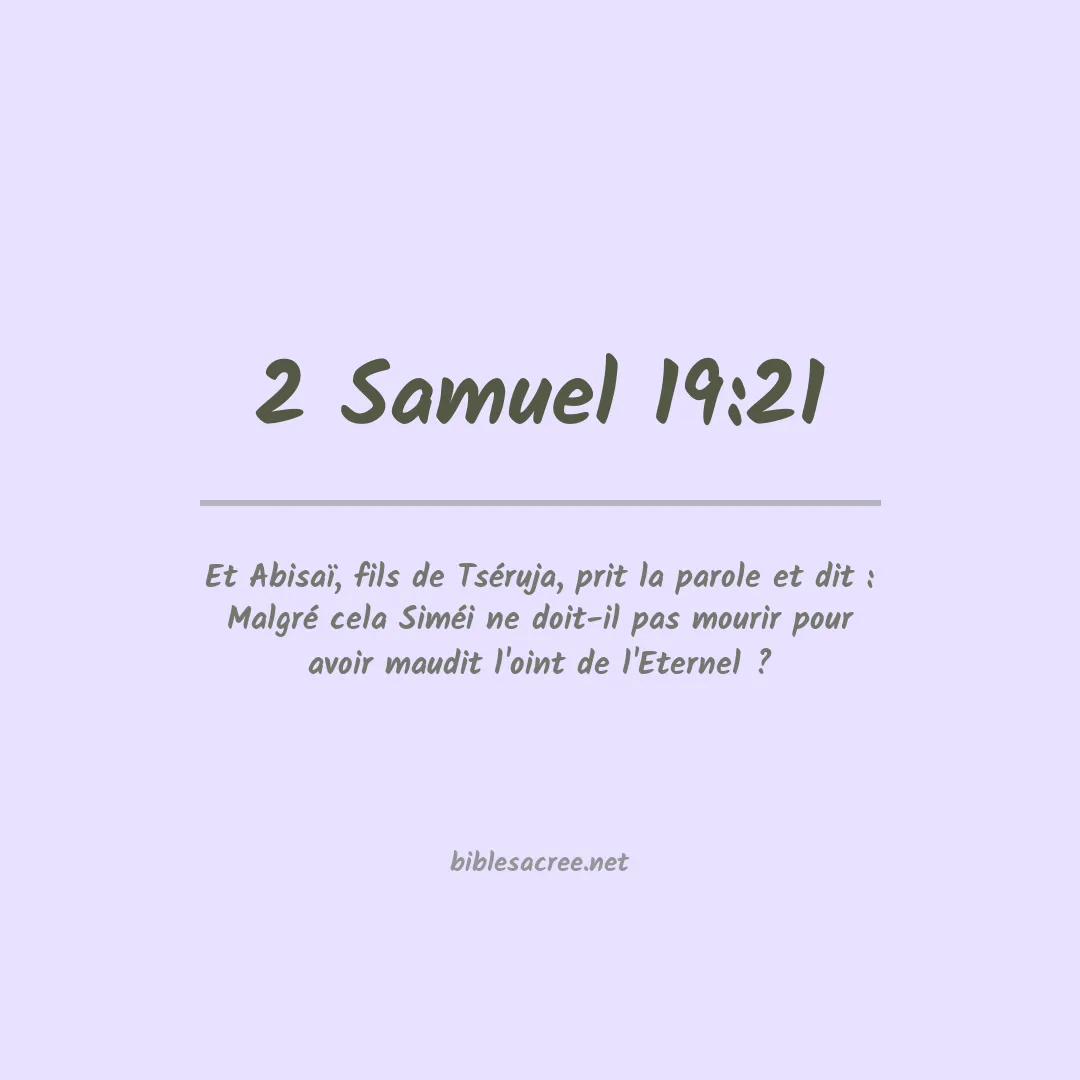2 Samuel - 19:21