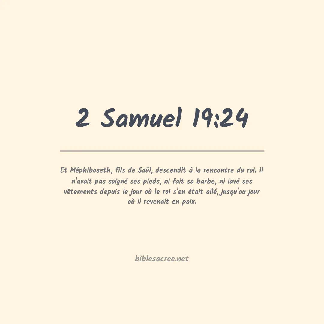 2 Samuel - 19:24