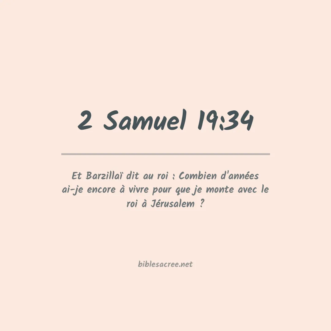 2 Samuel - 19:34