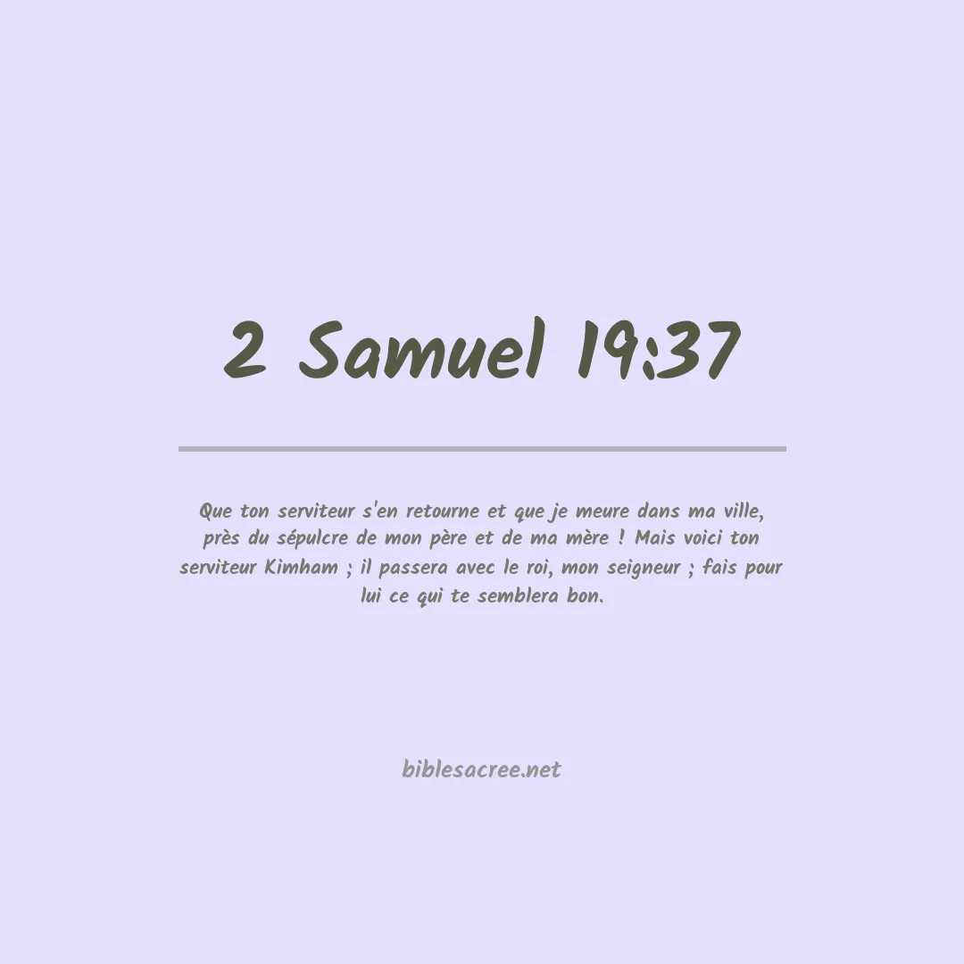 2 Samuel - 19:37