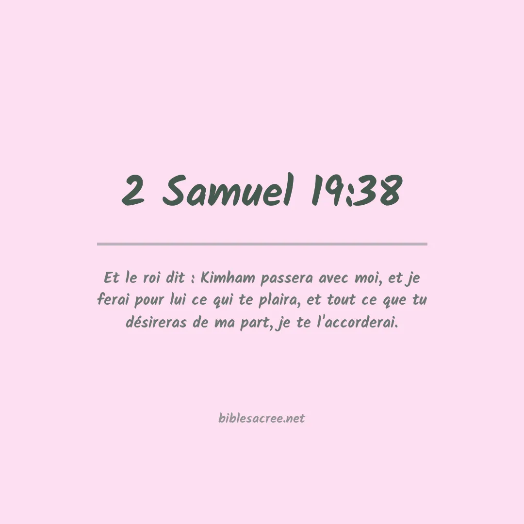 2 Samuel - 19:38